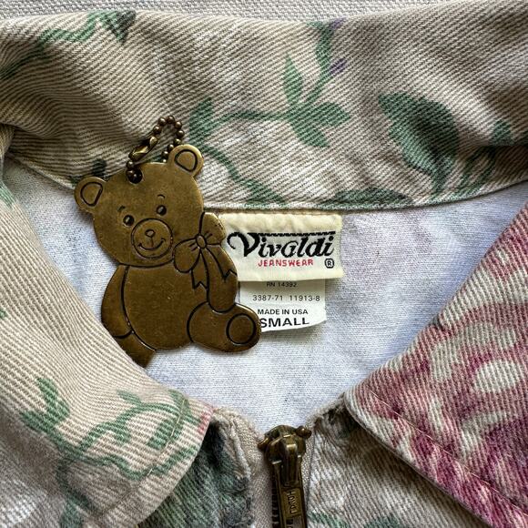 Vivaldi Jeanswear Vintage 80s 90s Denim Jacket Womens Small Excellent Condition - Picture 5 of 7